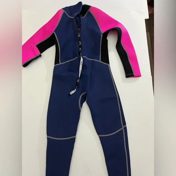 Natyfly Neoprene Wetsuit Size Youth Large Pink / Navy - Picture 4 of 5